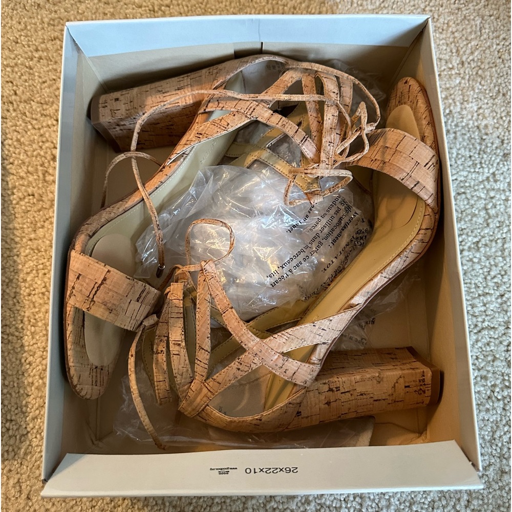Marc Fisher Light Natural Texture Heels